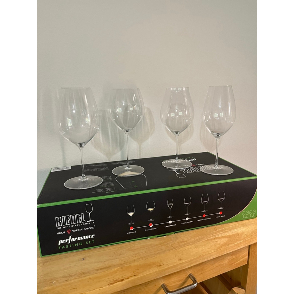 Riedel Performance 4-Piece Tasting Set, Crystal Wine Glasses